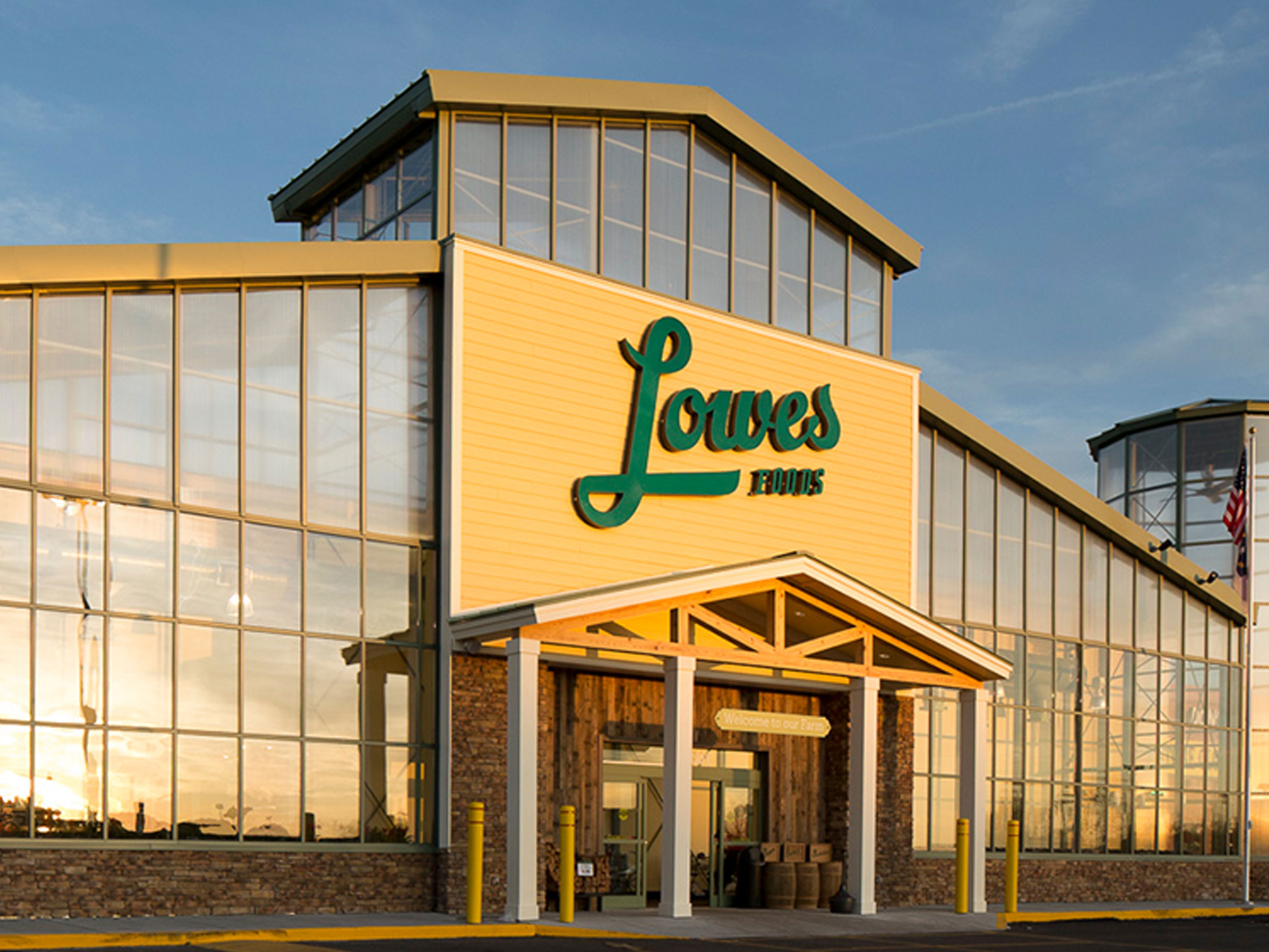 Lowes Foods store's entrance